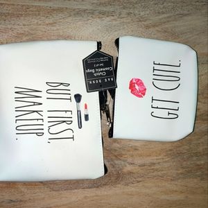 New 💋 RAE DUNN Makeup Pouch - 2 pc set